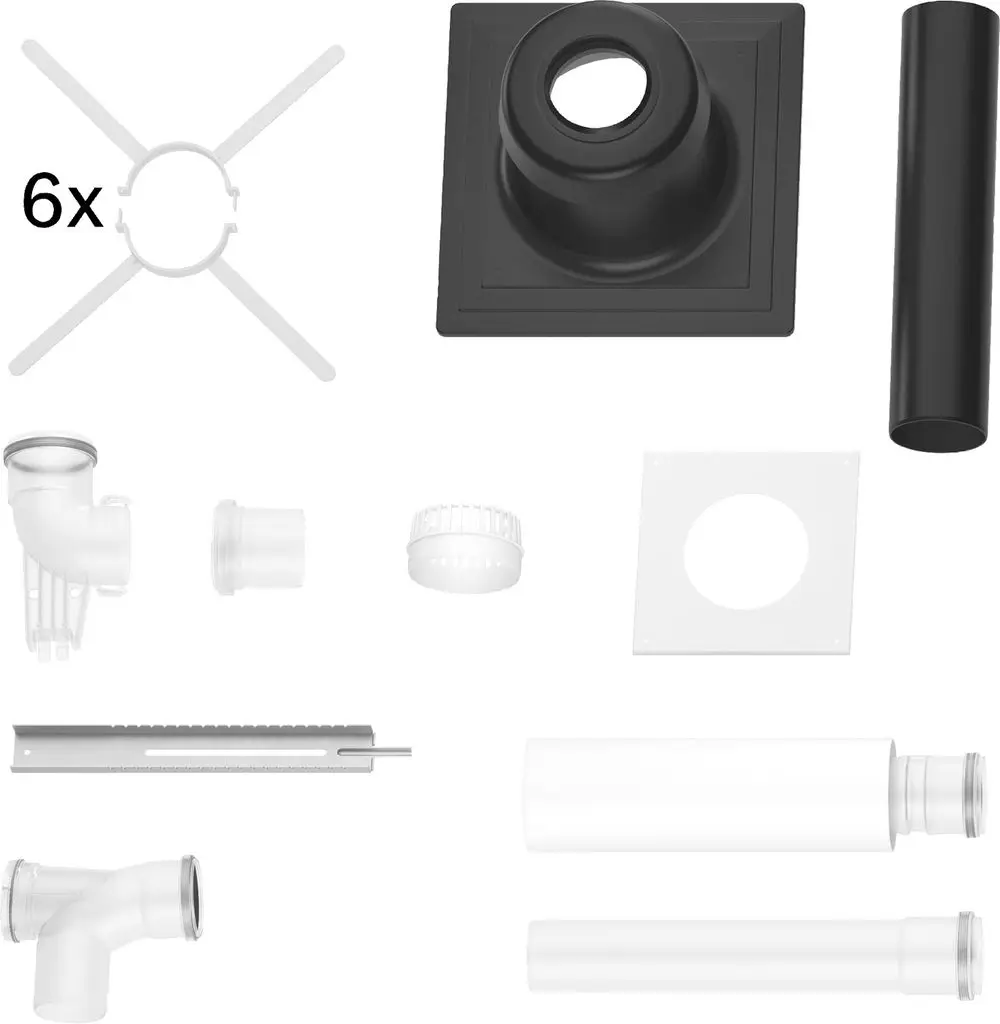 Bosch-Abgaszubehoer-FC-Set80-B53-oben-Grundbausatz-B53-d:80mm-Kunststoff-7738112558 gallery number 1